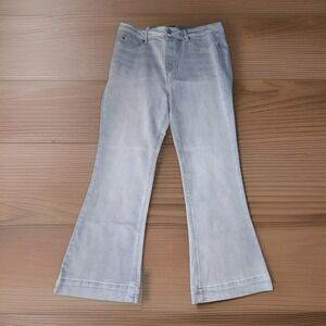 Laurie Felt Silky‎ Flare Leg Jeans Womens 1XP 36x28 Light Blue Denim Stretch NWT